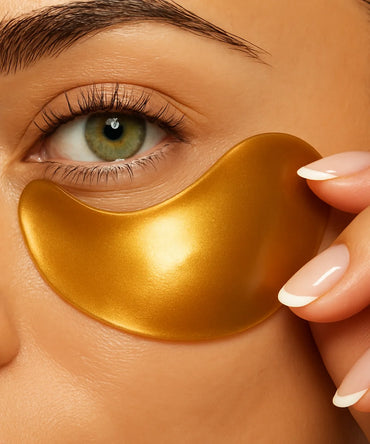 Glossy Gold Hydrogel Eye Patch